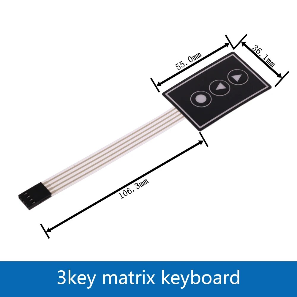 Мембранная клавиатура Matrix Keyboard для Arduino 3 Key Matrix Array