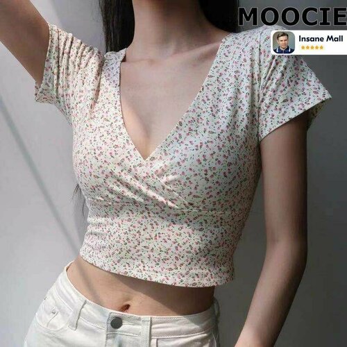 фото Кроп-топ moocie, размер xl, белый