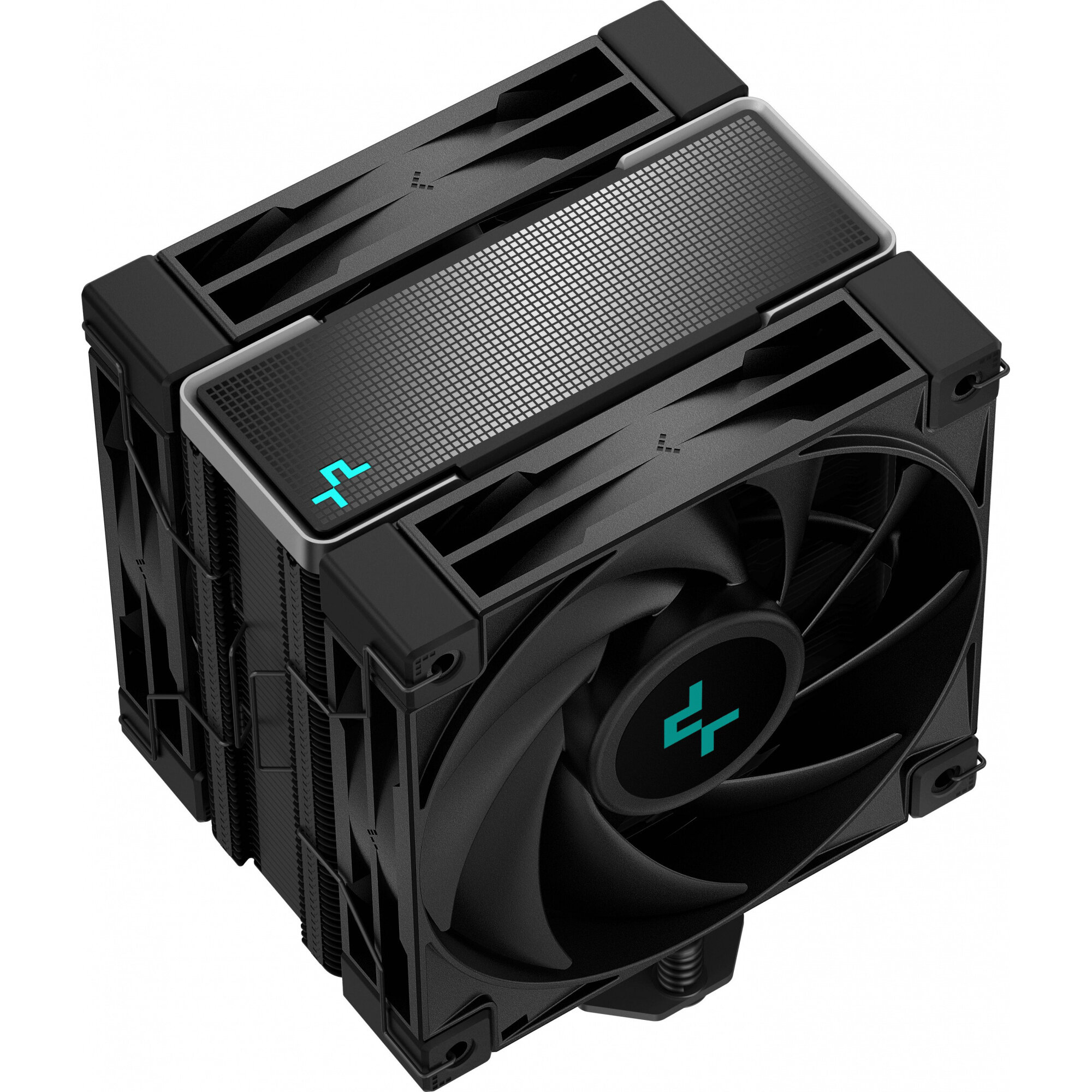 Кулер для процессора DEEPCOOL AK400 ZERO DARK PLUS LGA1700/1200/115X/AM5/AM4 (12шт/кор, TDP 260W, PWM, DUAL Fan 120mm, 4 тепл. Трубки, черный) RET (AK400 ZERO DARK PLUS) - фото №16