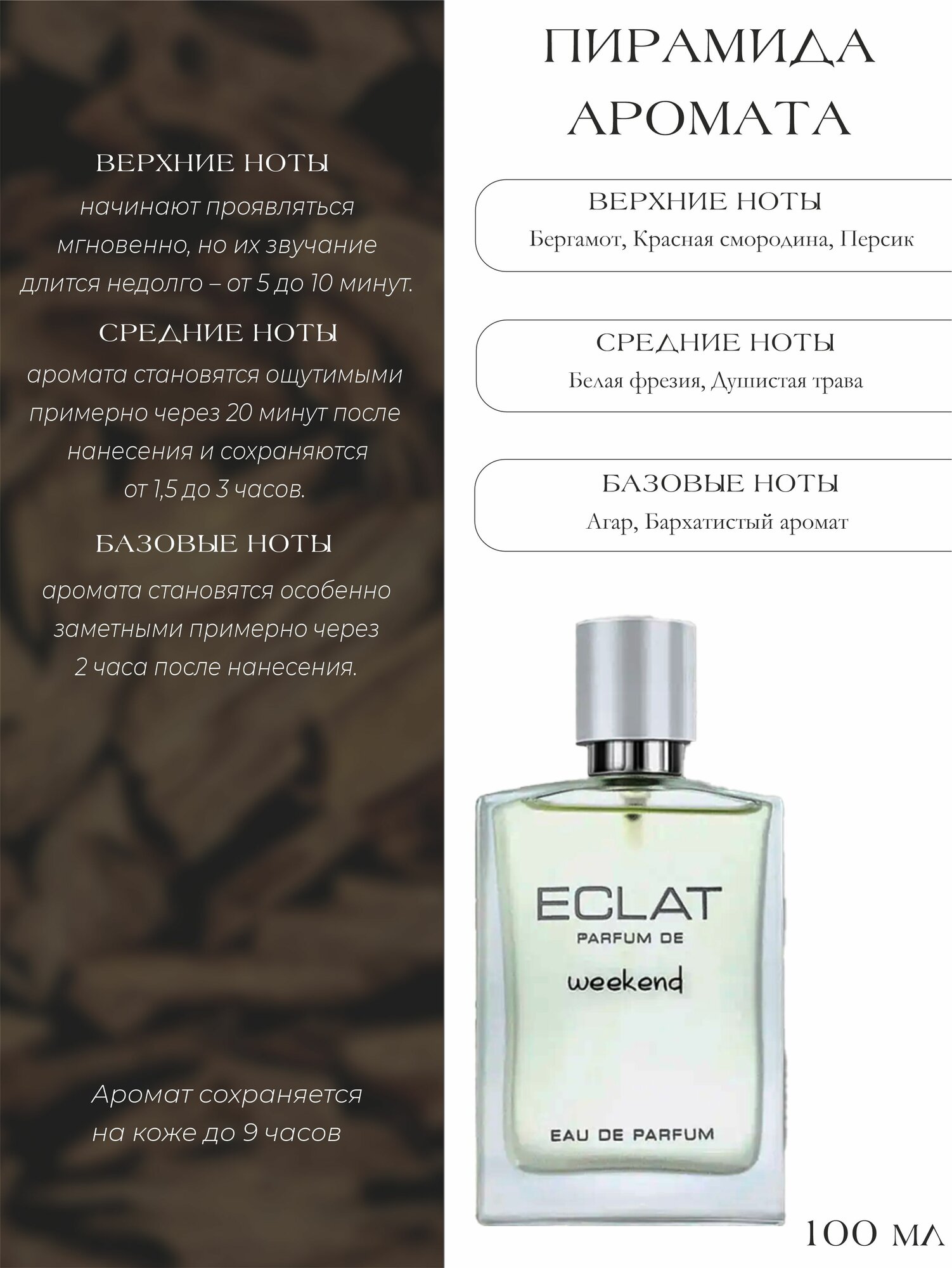 Парфюмерная вода Eclat weekend, Fragrance world, арабский парфюм женский, 100 мл — фото 1