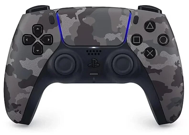 Геймпад Sony DualSense "Зеленый-камуфляж", для PS5, виброотдача, акселерометр
