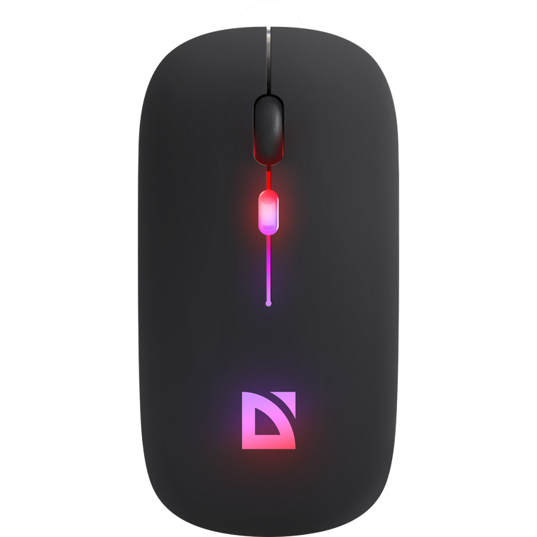 Мышь Defender Touch MM-997, черный (52997) оптический, 1600 dpi, Bluetooth/Радиоканал
