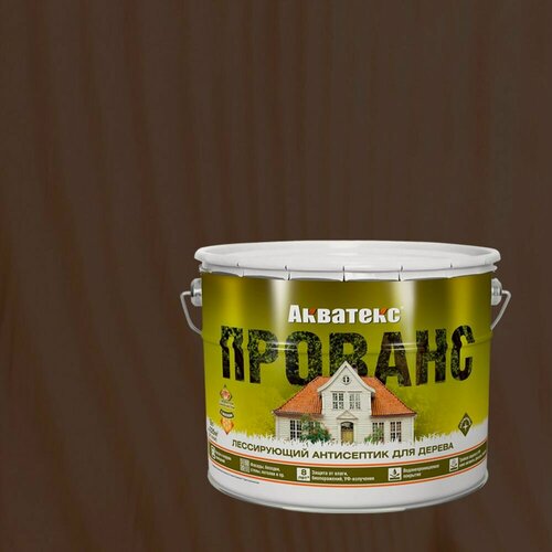 Изображение товара Лессирующий антисептик для дерева Акватекс Прованс (9л) орех