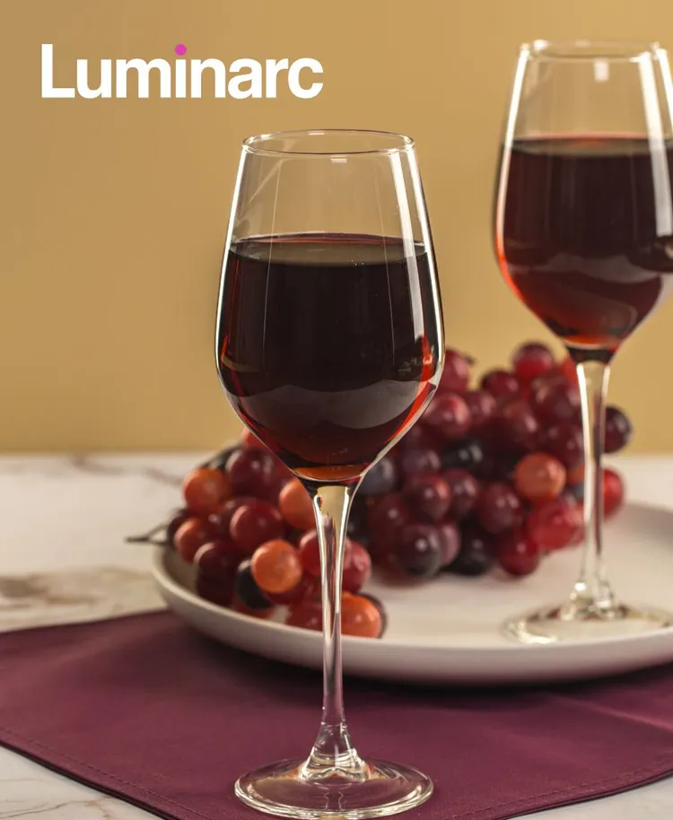 Набор стеклянных бокалов для вина и шампанского Luminarc селест 6 штук 270мл — фото 1