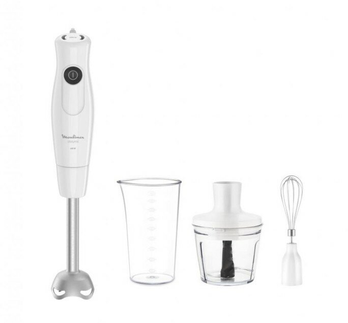 Блендер Moulinex DD533132, погружной, 600 Вт, 0.5/0.8 л, 1 скорость, белый