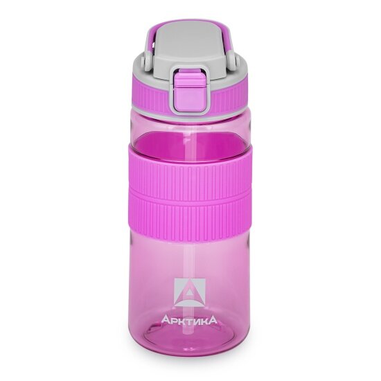 Арктика 722-550, 550 мл, лавандовая, с манжетом и питьевой трубочкой