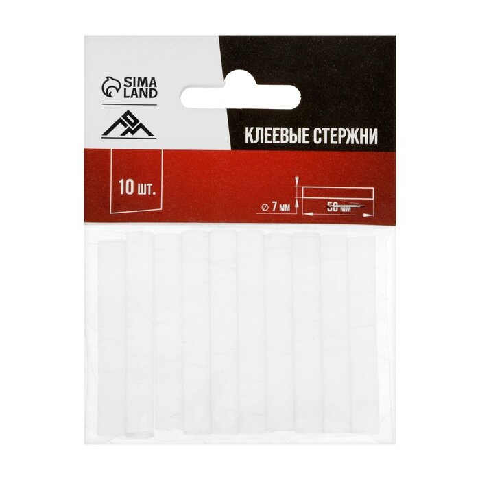 Стержни клеевые ЛОМ 7 х 50 мм 10 шт.