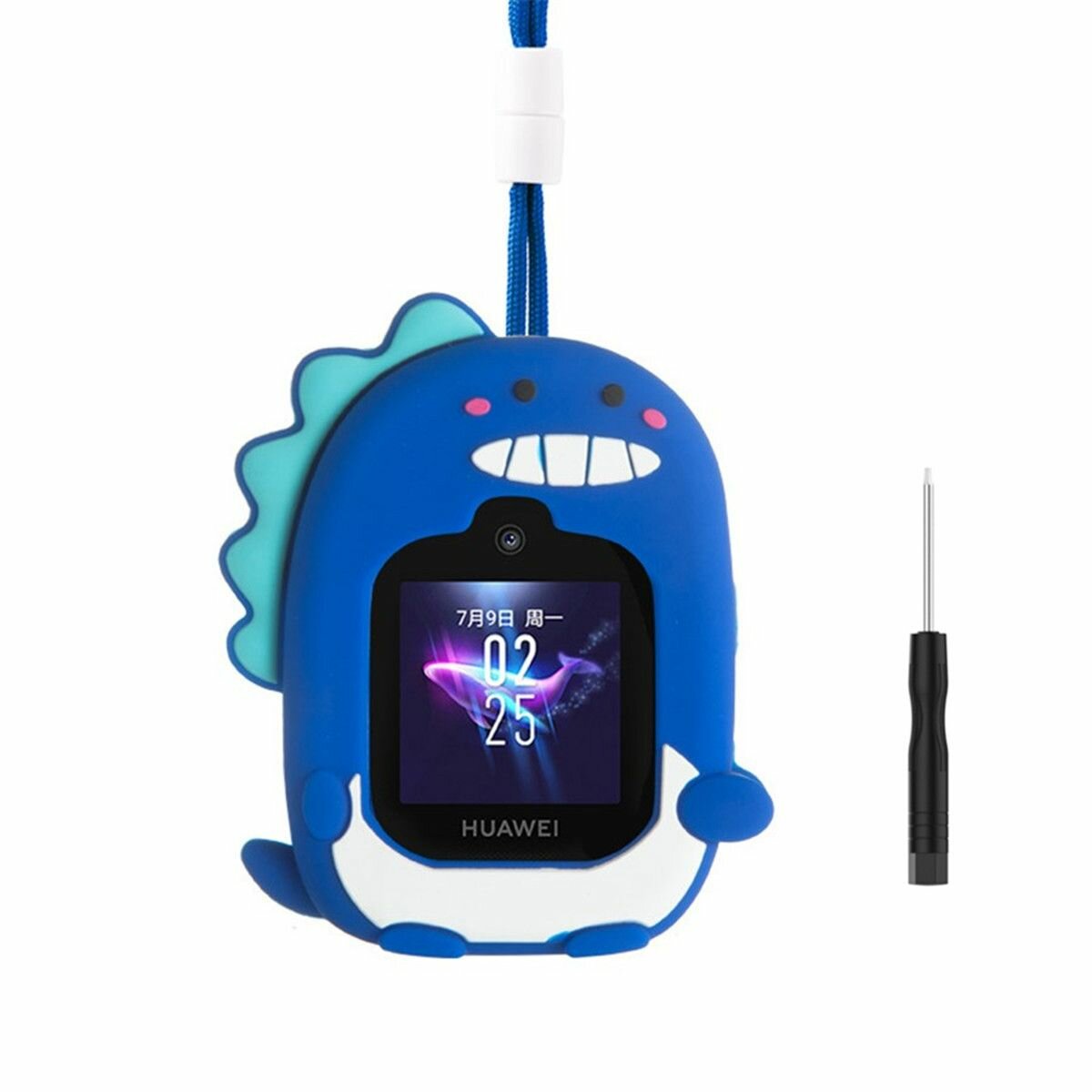 Защитный бампер-чехол Protect MyPads для HUAWEI WATCH KIDS 4 Pro с шейным ремешком