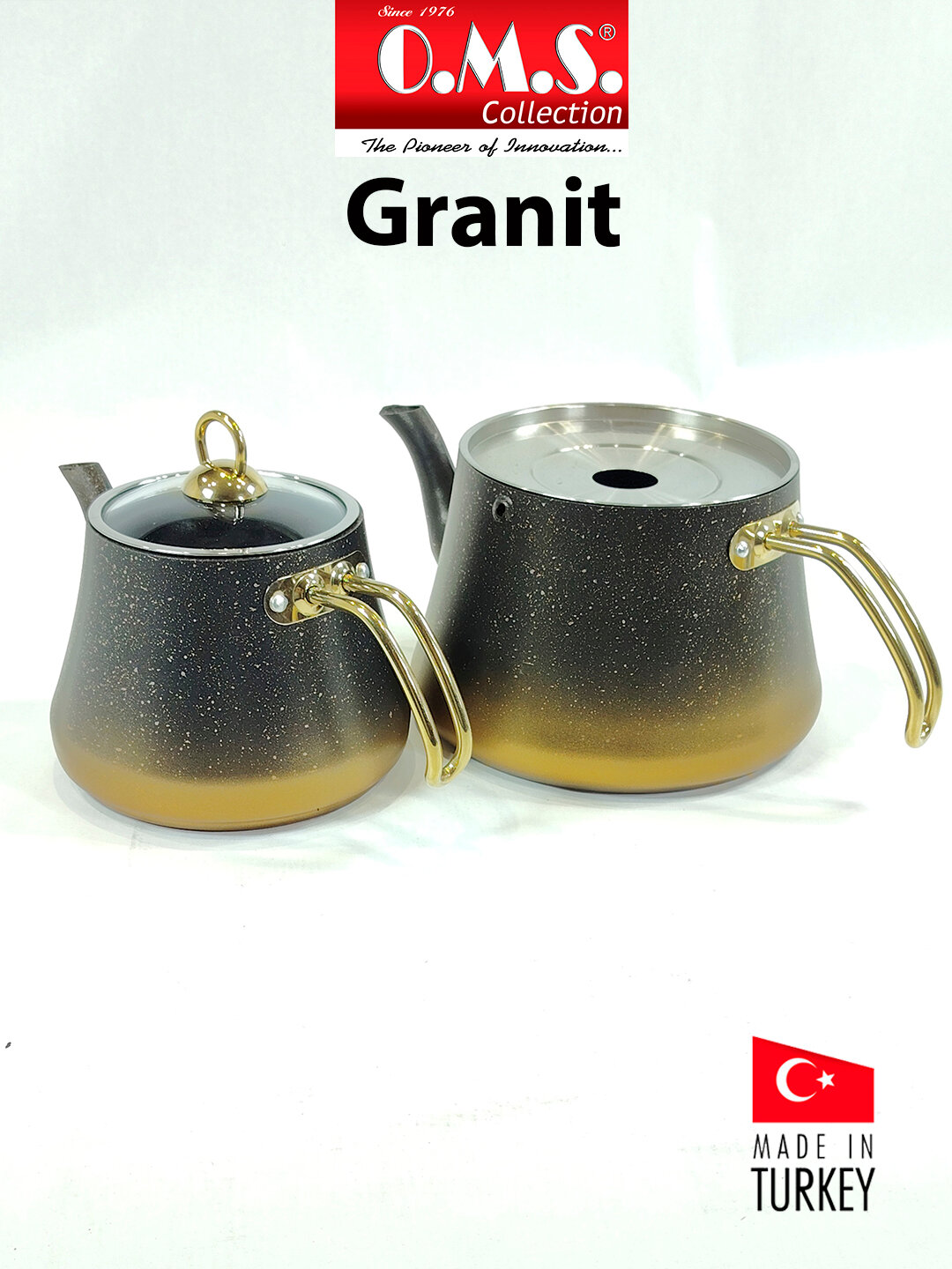 Чайник O.M.S. 8200-L, XL, Золотой — фото 1