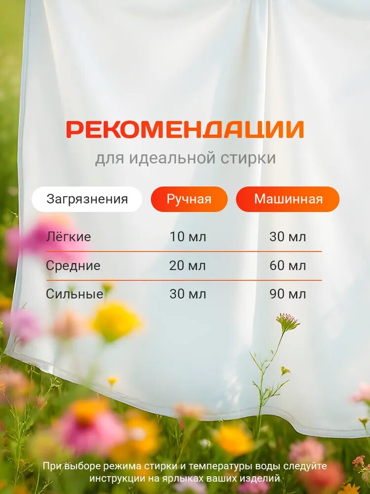 Гель для стирки 5л, Lavandel, для цветного и белого белья, концентрат — фото 1