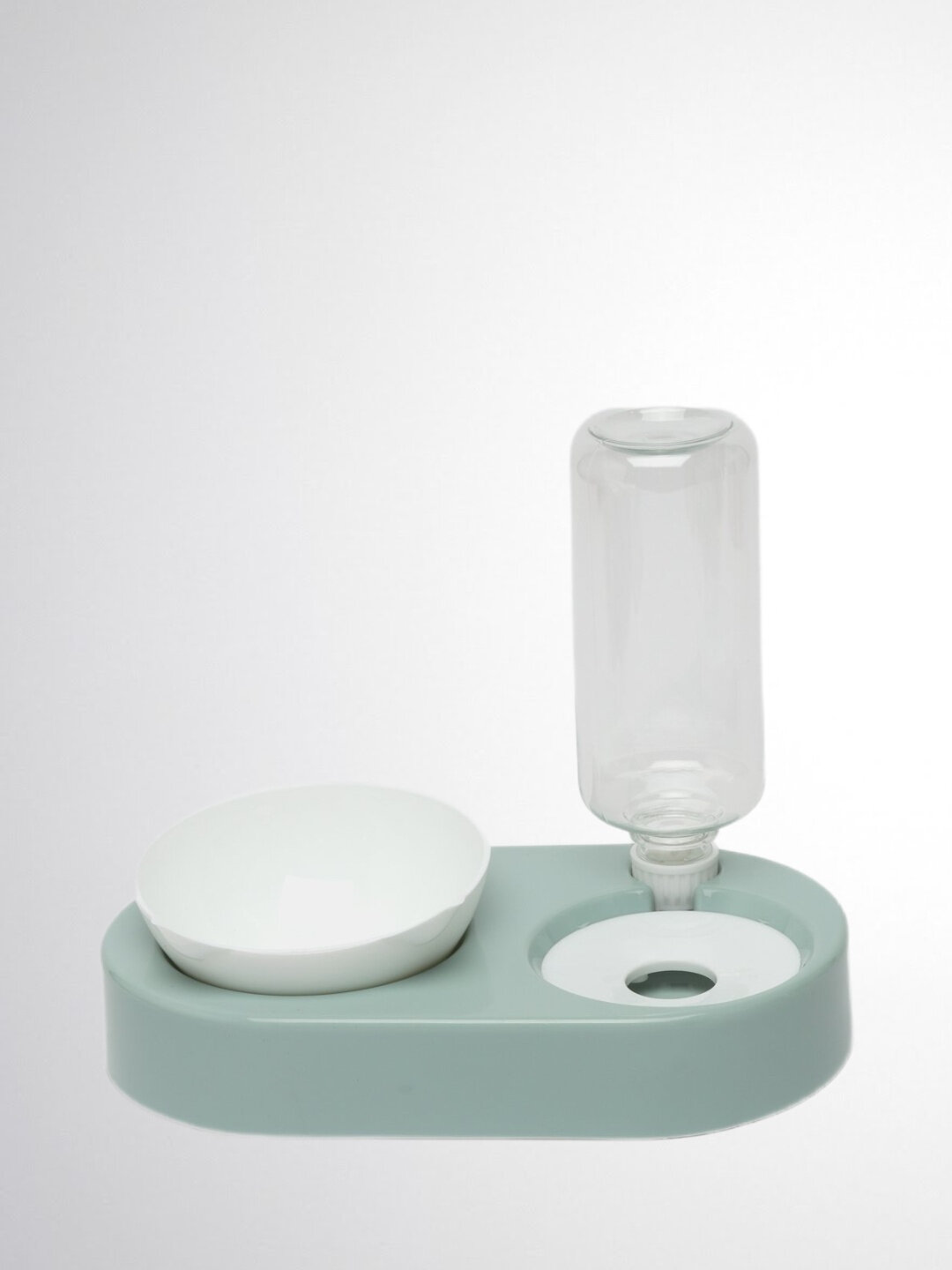 Автоматическая миска для воды и еды для кошек и щенков, бирюзовая, — фото 1