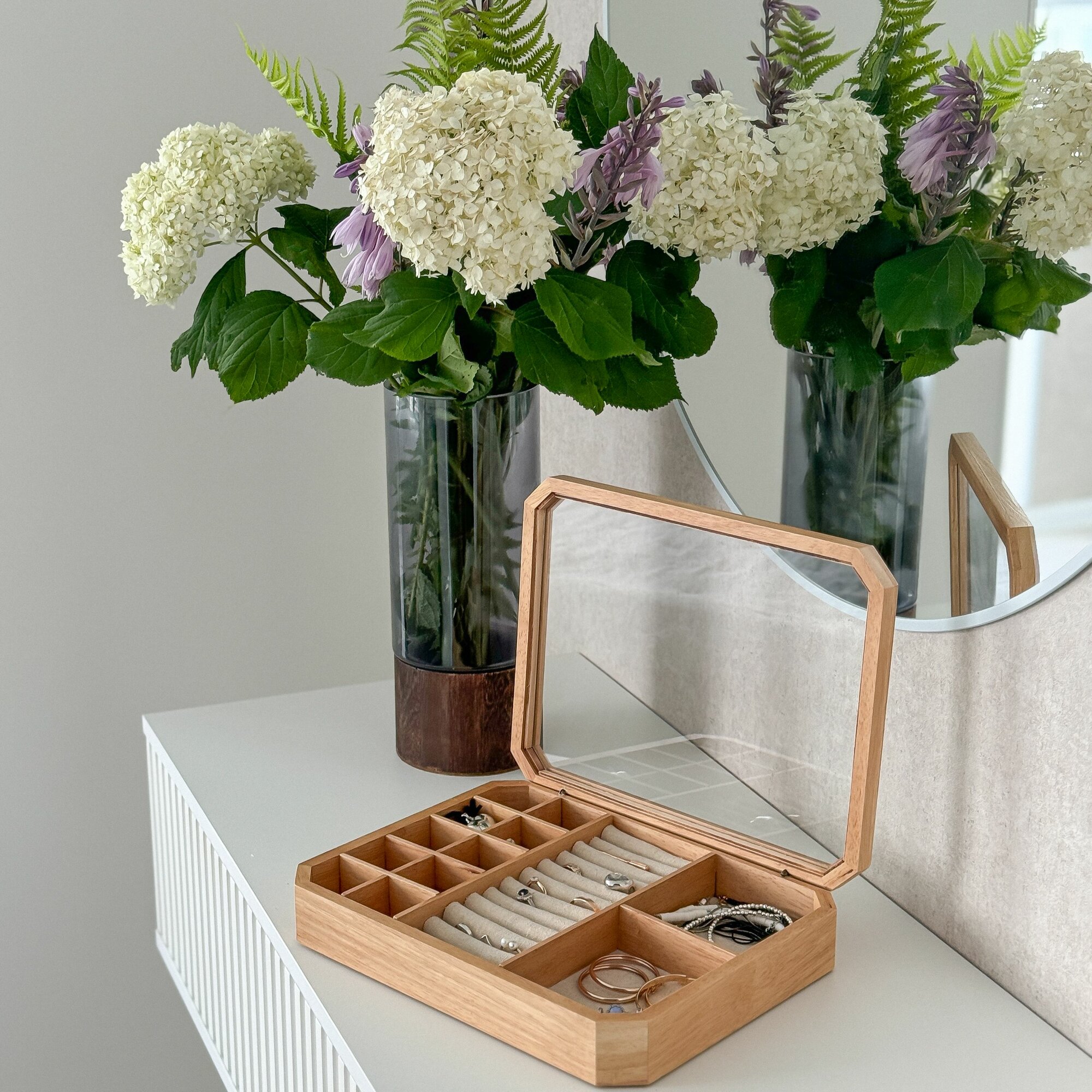 Шкатулка для украшений в стиле Zara HOME из дерева 23x30x6 см