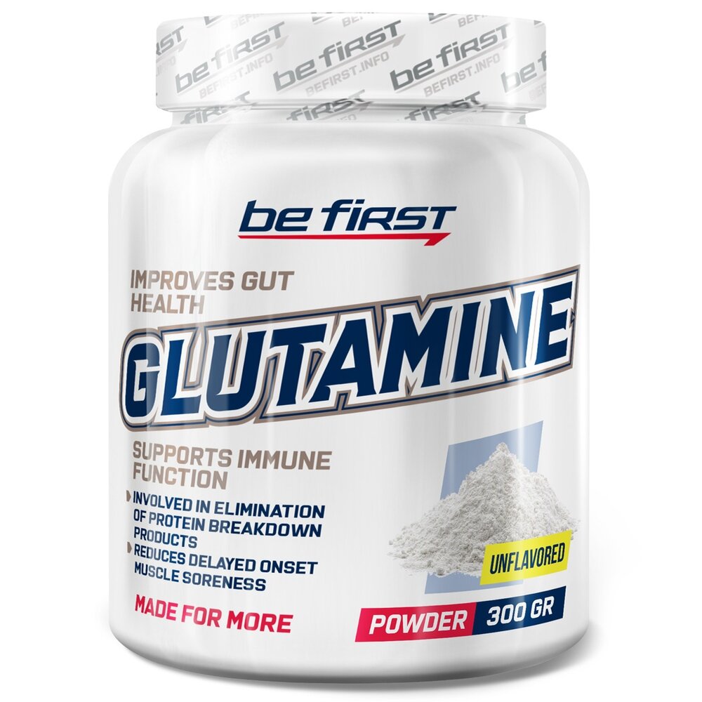 L-глютамин Поддержка иммунной системы Glutamine Powder 300 гр (Be First) Натуральный