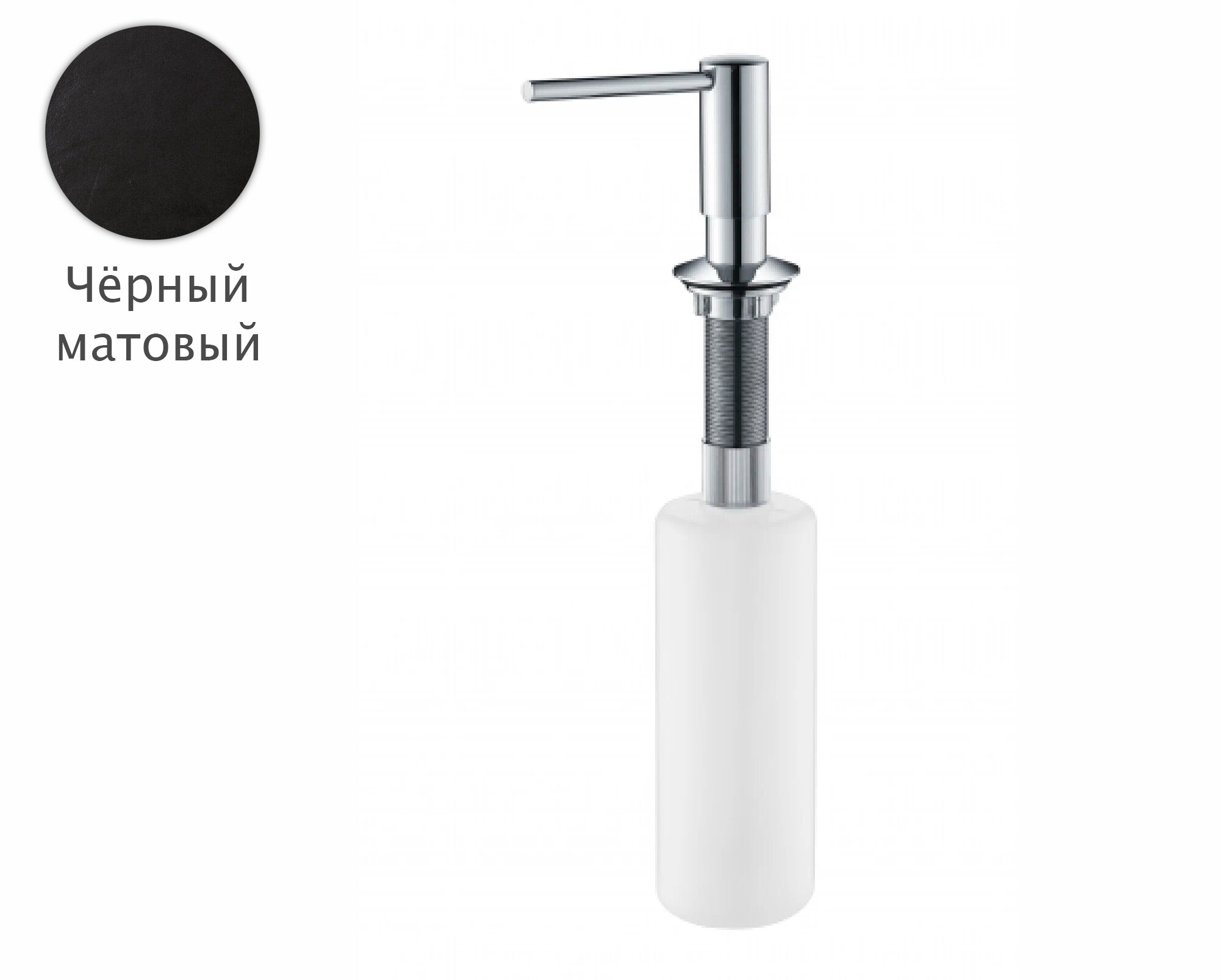 Дозатор для мыла Grocenberg AC0032BL, материал латунь, встраиваемый — фото 1