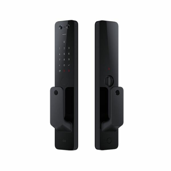 Установка интеллектуального замка Xiaomi на массивную деревянную дверь с использованием монтажного шаблона