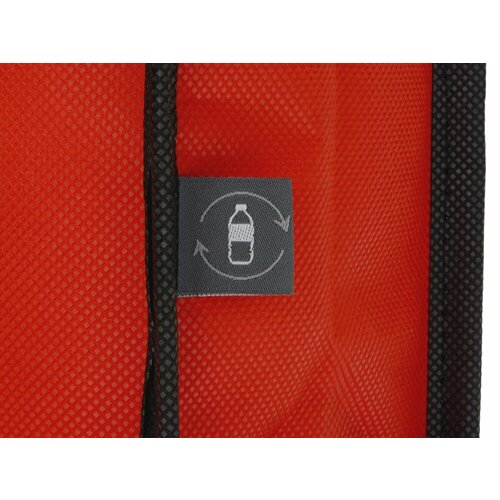 Сумка-холодильник Reviver на липучке из нетканого переработанного материала, цвет красный