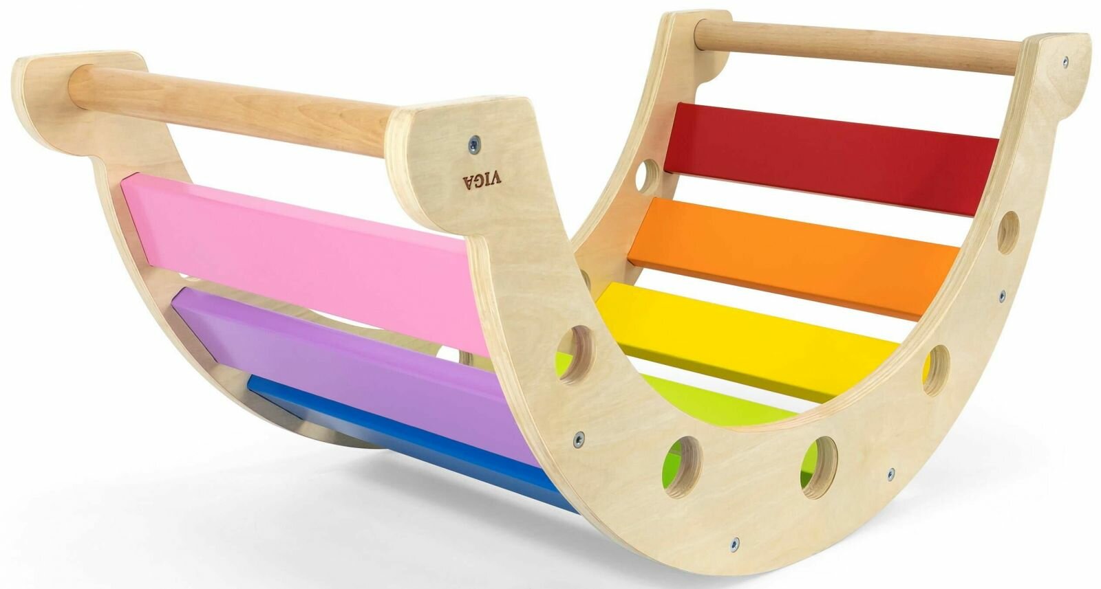 Качалка-тоннель VIGA "Радуга", до 50 кг, в коробке