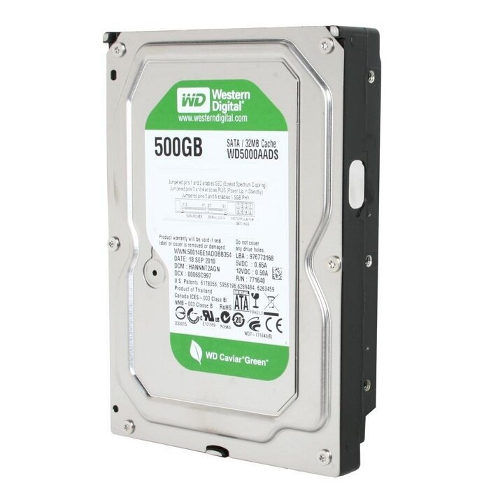 Жесткий диск Western Digital Сaviar Green 500ГБ WD5000AADS