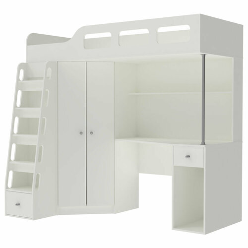 Астра-7 кровать чердак Белый Белый 48470₽