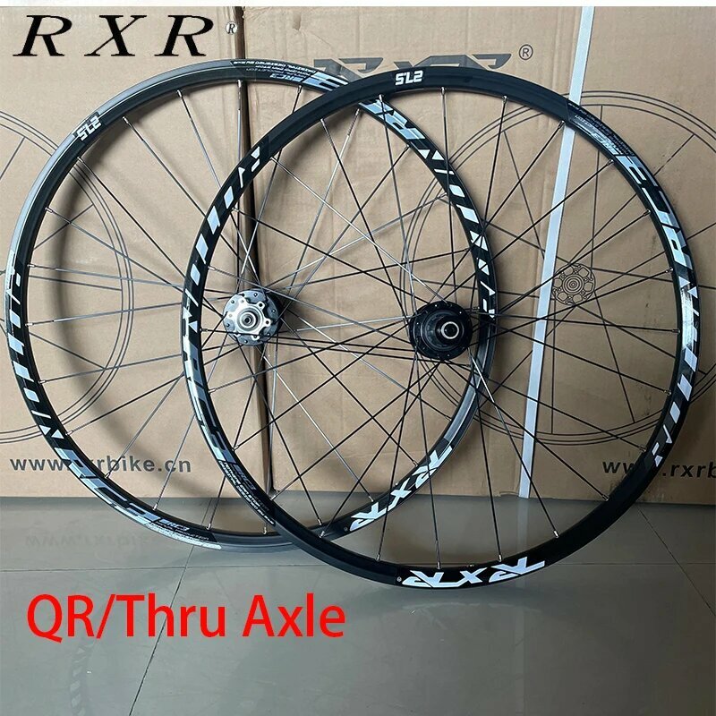 RXR Колеса велосипедные карбоновые 26/27.5/29er MTB, 1 Pair-29-Black-QR
