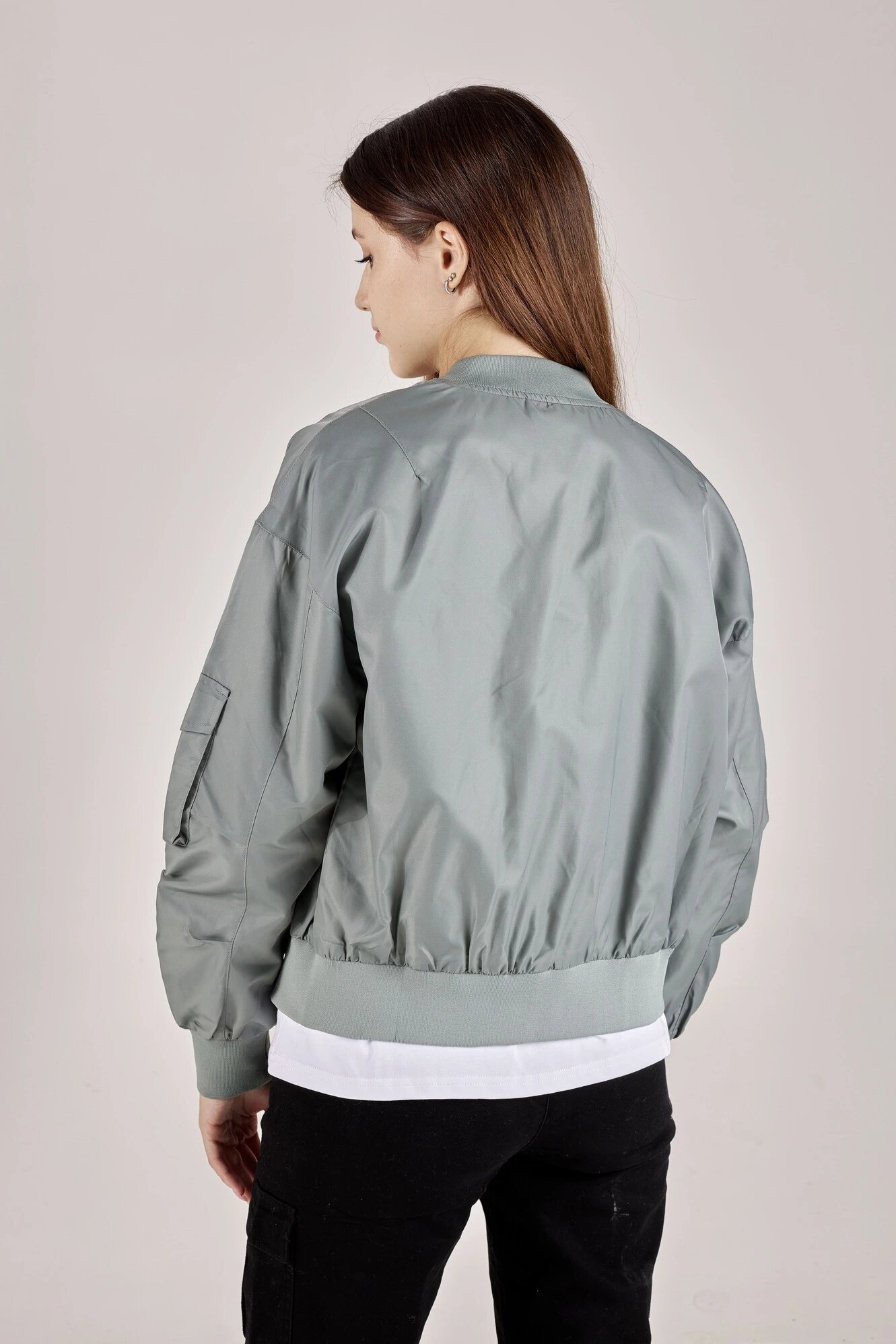 Бомбер Selfie, размер M, зелёный — фото 1