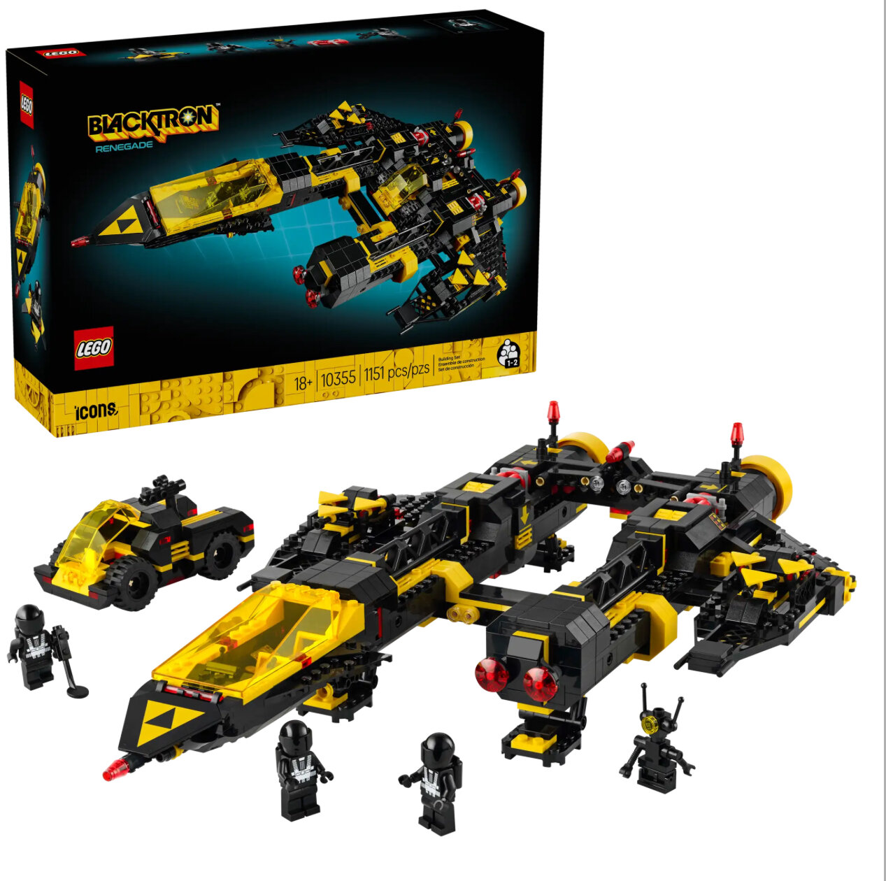 Конструктор Lego Blacktron Renegade 10355(Черный Трон-Отступник)1151 дет. 18+