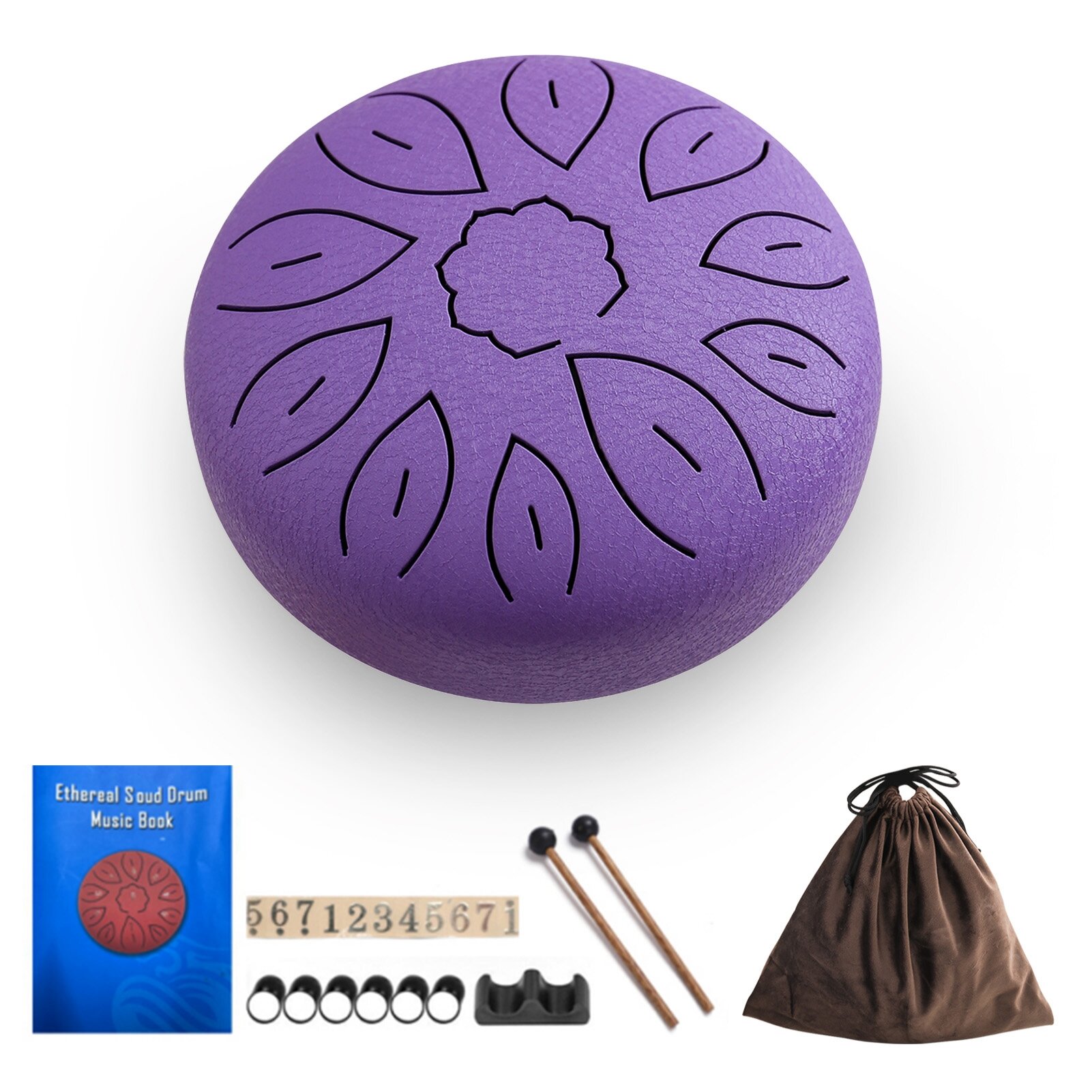 6-дюймовый стальной язычковый барабан 11 нот Handpan Drum C Key с барабанной колотушкой Finger mediators перкуссионные музыкальные инструменты для медитации йоги