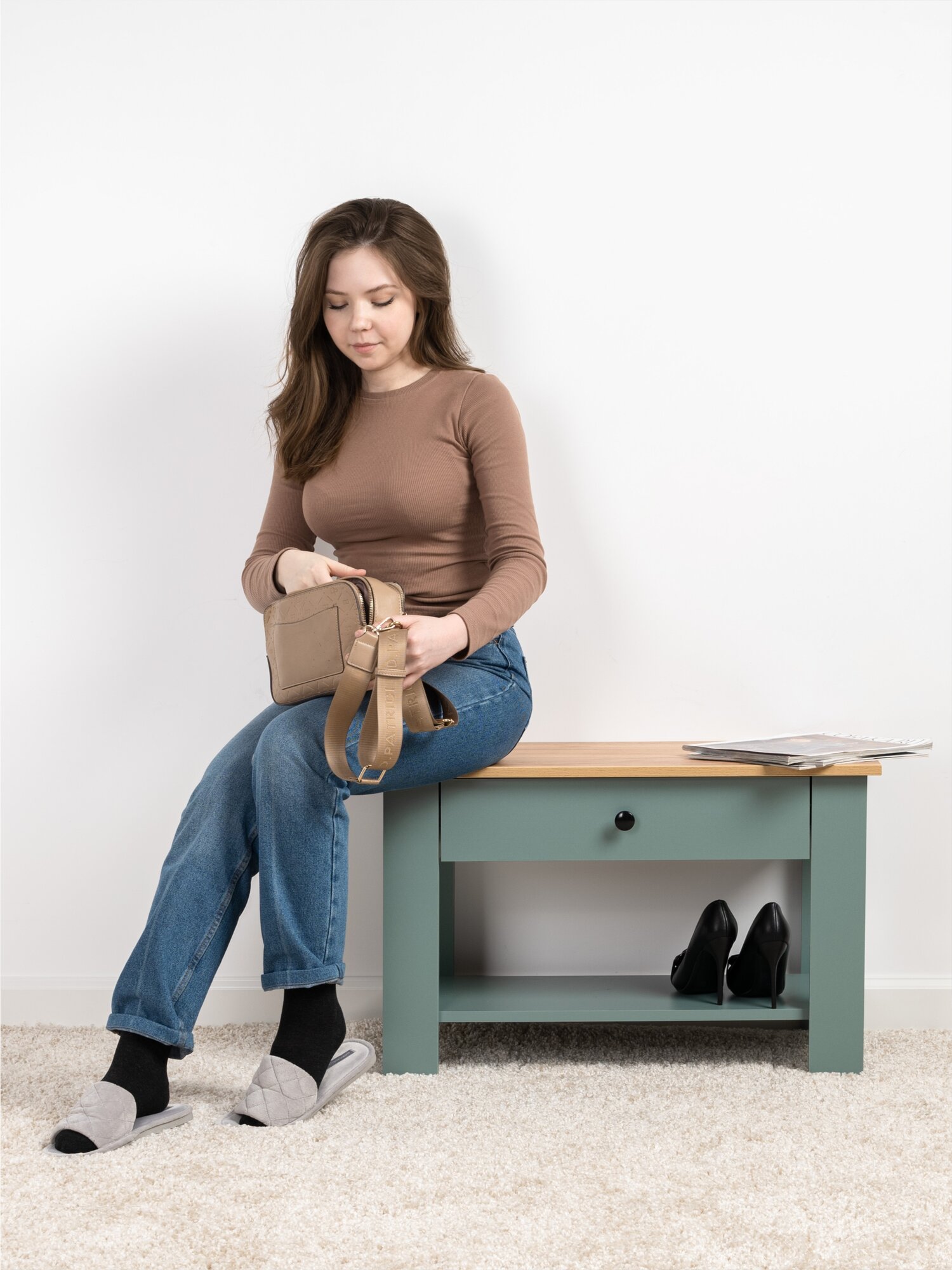 Тумба, журнальный столик Марсель 13.251.01 Муссон, Дуб золотой CRAFT — фото 1