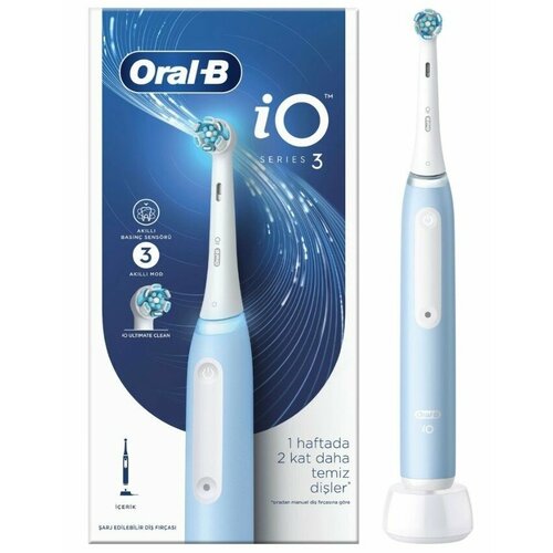 Зубная щетка электрическая Braun Oral-B iO 3 Ice Blue