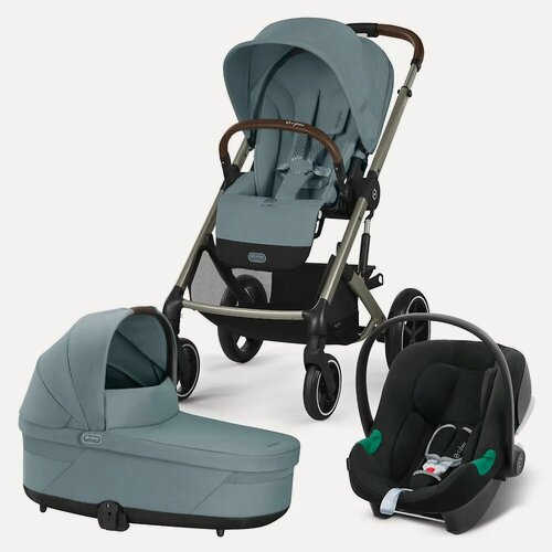 Изображение товара Детская коляска 3в1 Cybex Balios S Lux, цвет Stormy Blue TPE RC / Volcano Black / 2025 (Бирюзовый)