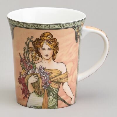 КРУЖКА LEFARD ВРЕМЕНА ГОДА А. МУХА 420 мл 028052