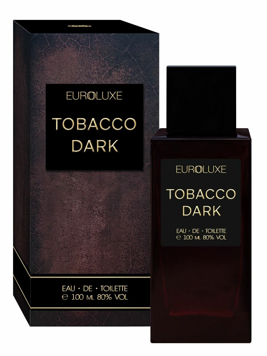 Туалетная вода Euroluxe "Tobacco Dark", мужская, древесно-фужерная, 100 мл