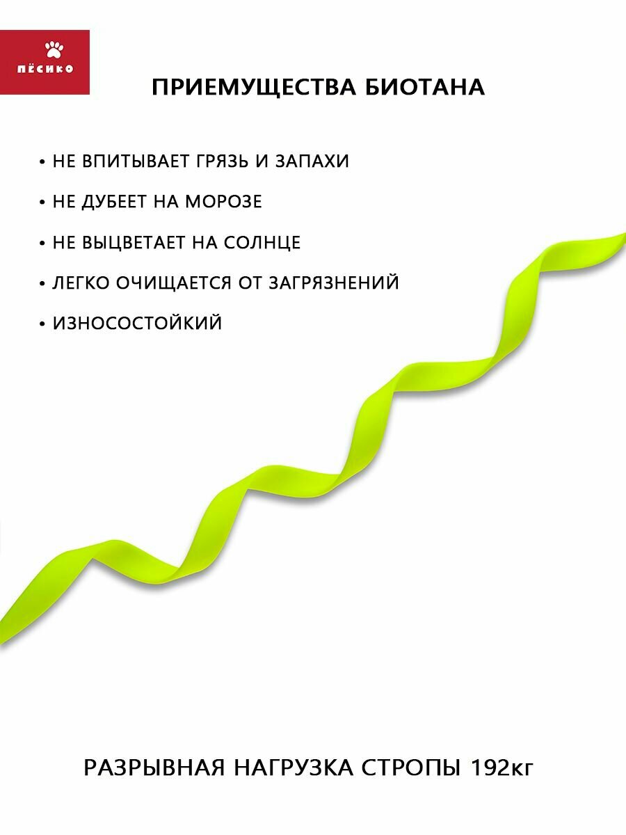 Биотановый поводок 5 метров для средних и крупных пород собак — фото 1