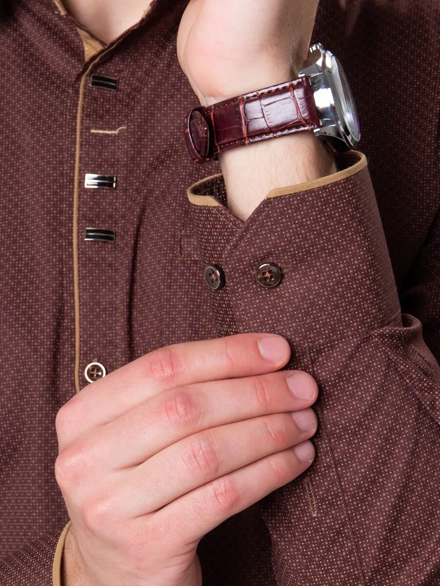 Рубашка RICHARD SPENCER Базовая коллекция, размер 3XL, коричневый