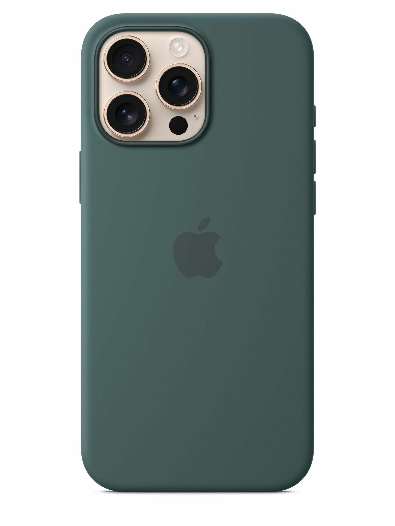 Чехол на айфон 16 про макс силиконовый с кнопкой для Camera Control и MagSafe / Silicone Case Lake Green для iPhone 16 Pro Max