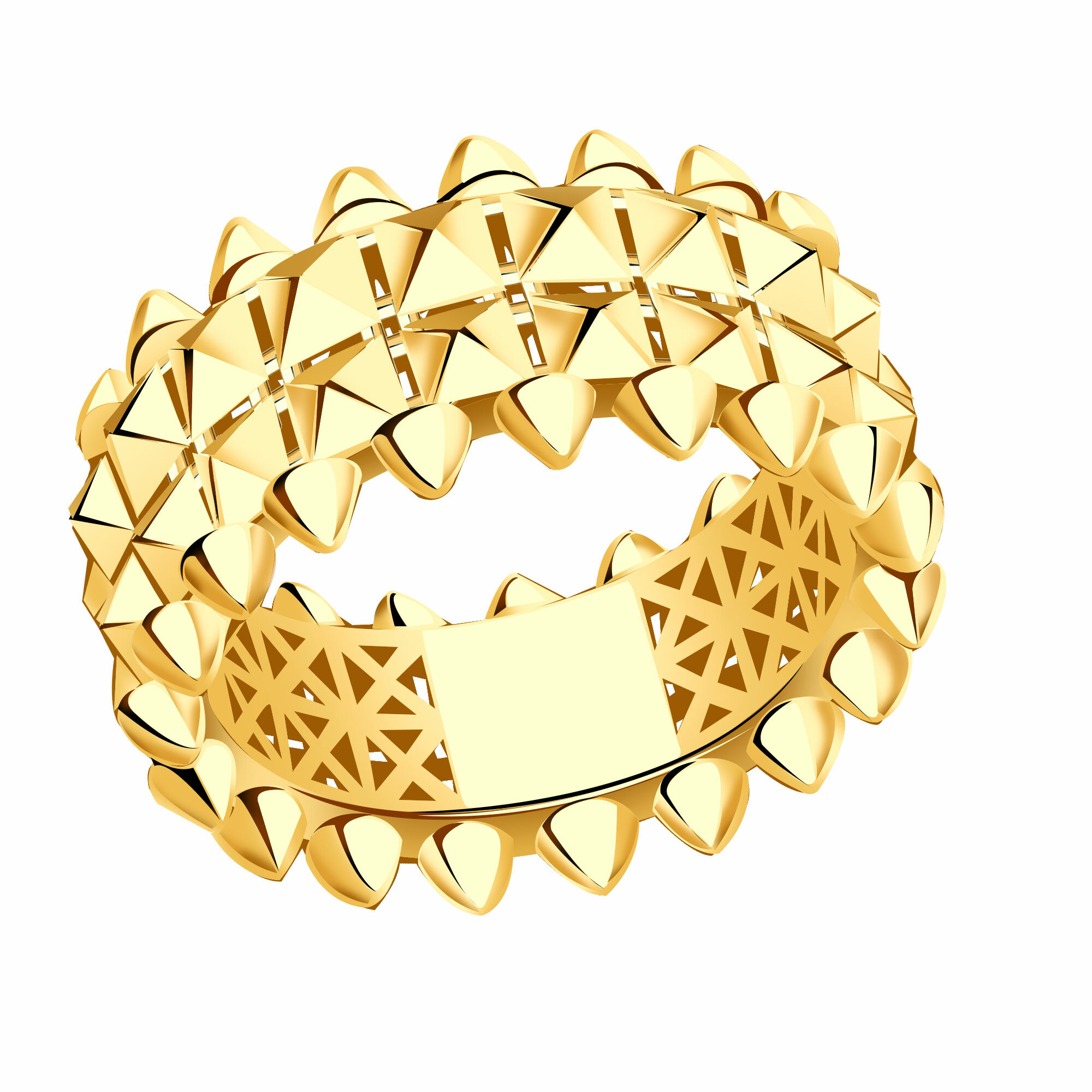 Кольцо Diamant online, желтое золото, 585 проба
