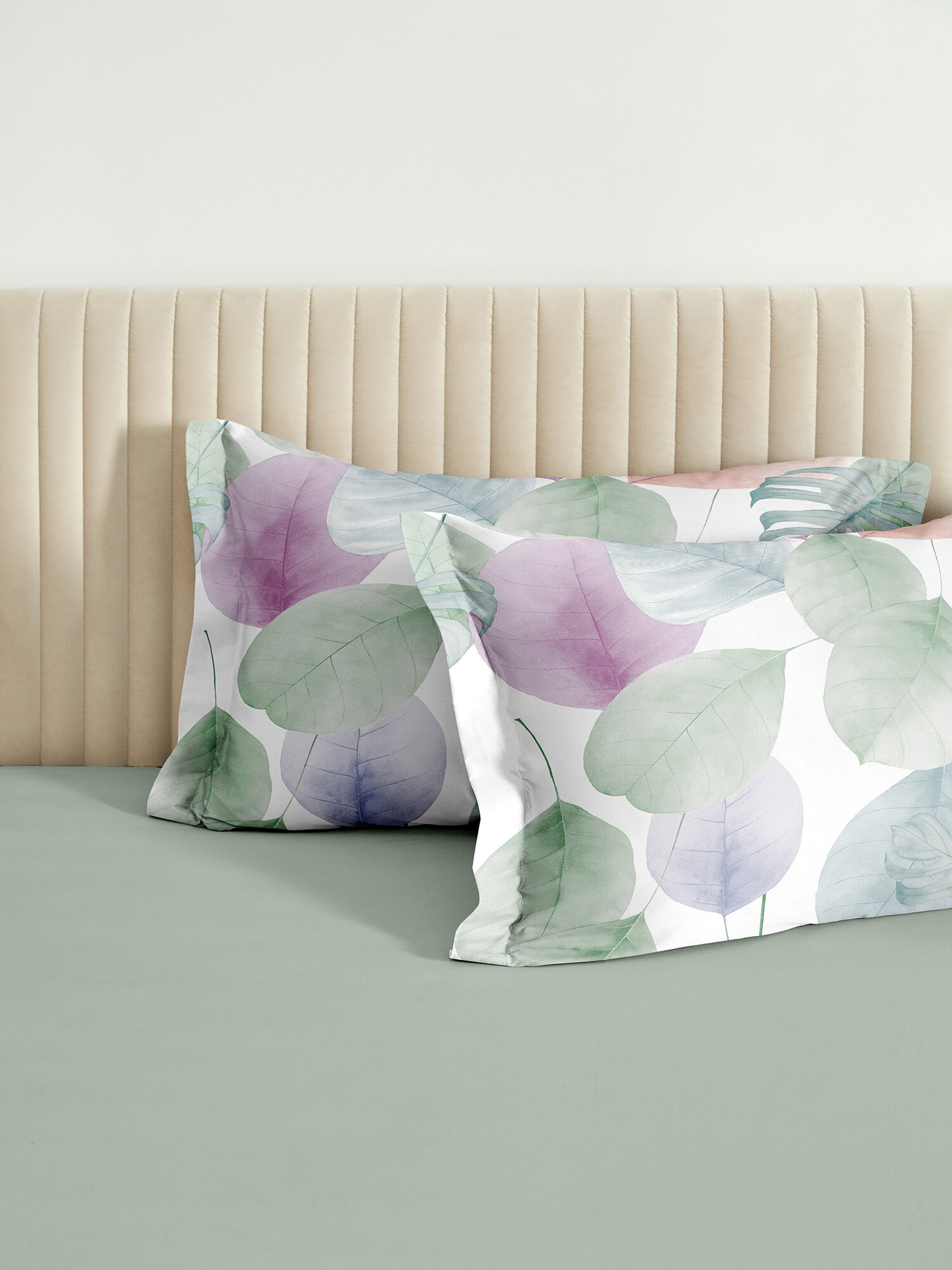 Комплект наволочек 50х70 с ушками Cozy Home перкаль Rainbow Sherbet рис. 40133 - 1 Petali