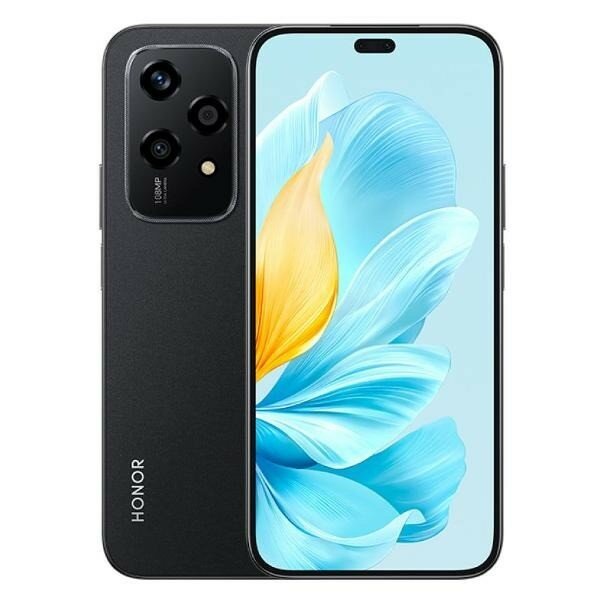 Смартфон Honor 200 Lite 8/256GB, amoled, 6,7", 90 гц,108МП, RU, Midnight Black