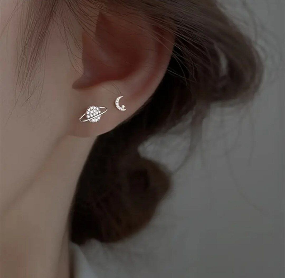 Серьги конго, серебро