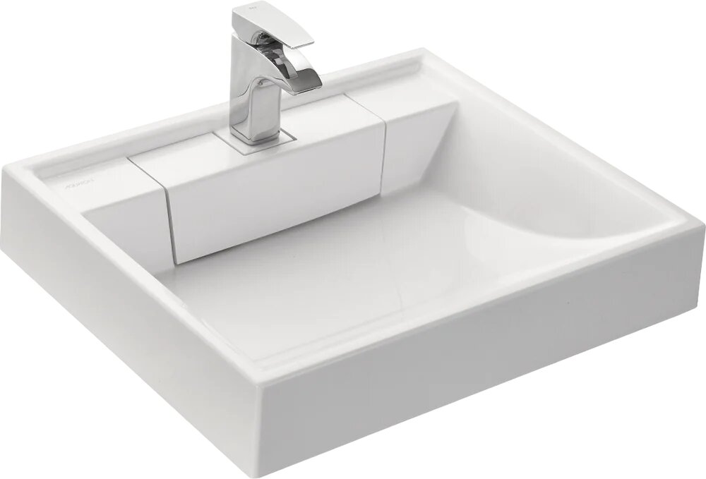 Раковина над стиральной машиной AQUATON Рейн 60 прямоугольная белая на кронштейнах российская