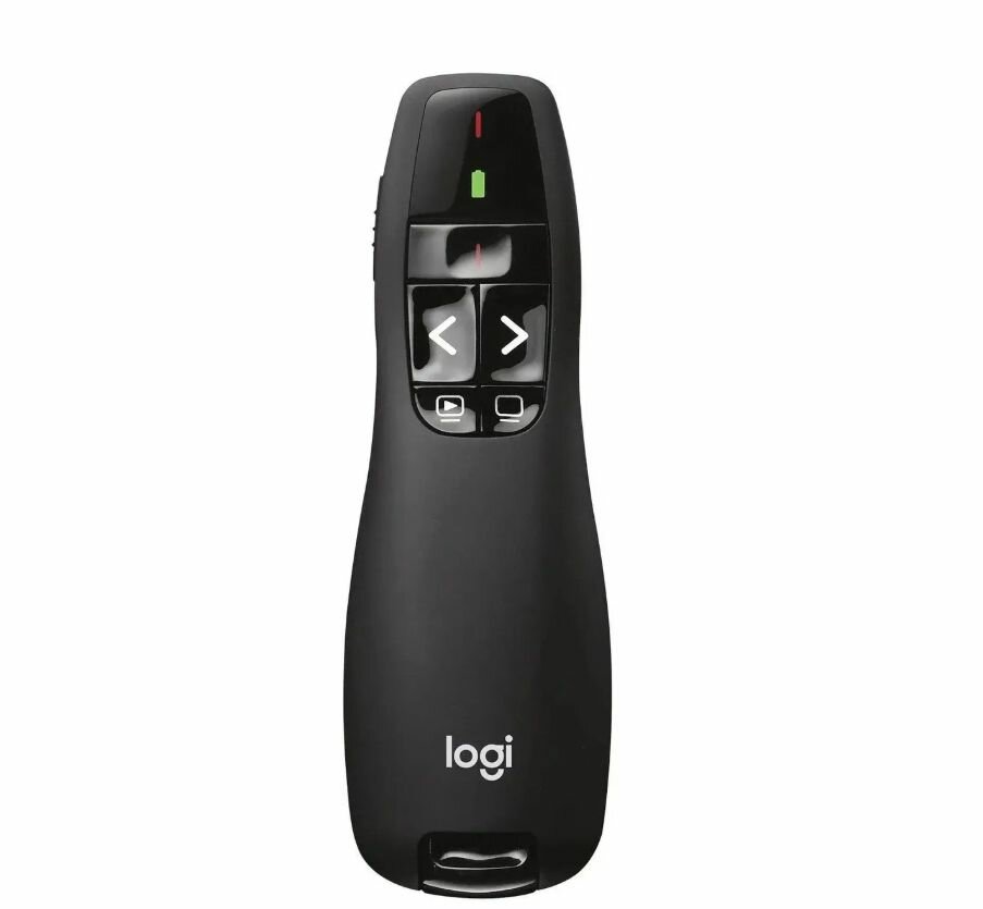 Презентер Logitech R400 с лазерной указкой, черный (910-001356)