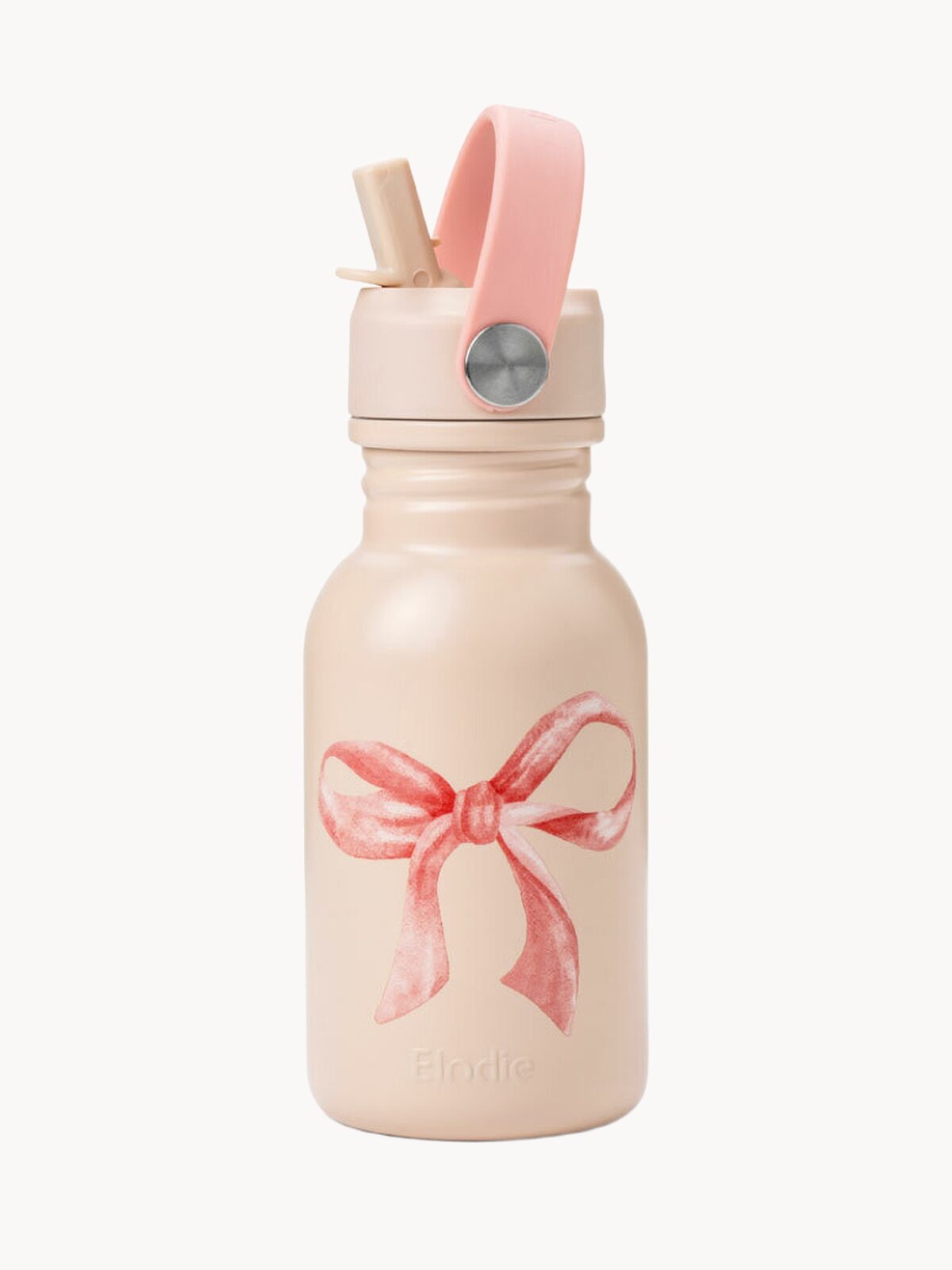 Бутылка для воды детская с трубочкой, поильник Elodie Rosy Bow, 350 мл
