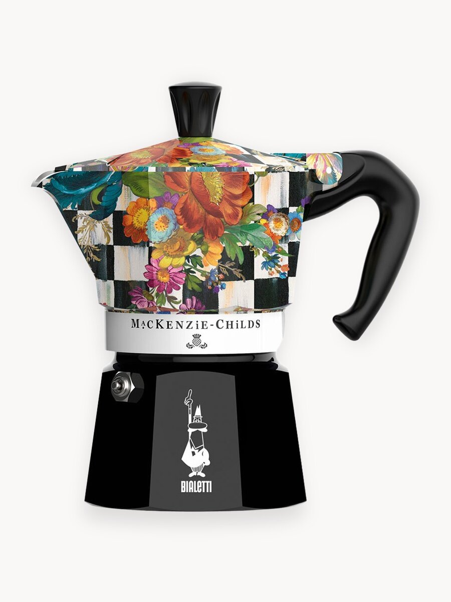 Гейзерная кофеварка Bialetti Moka Express MacKenzie-Childs 5348, 6 чаш