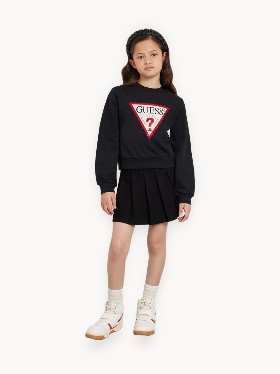 Джемпер GUESS LS ACTIVE, размер 10 лет, черный