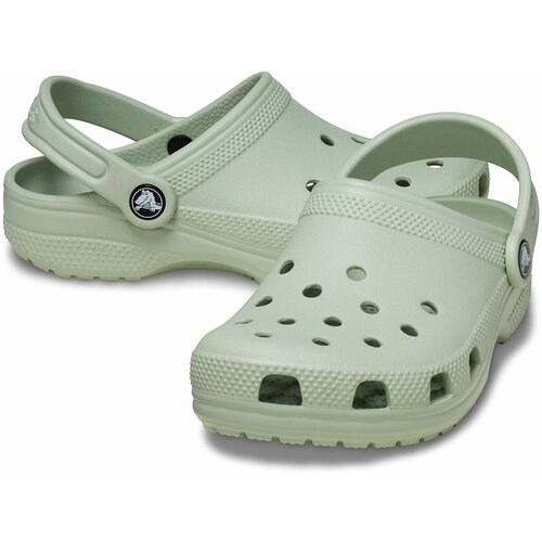фото Сабо crocs classic clog kid, размер c13 us, зеленый