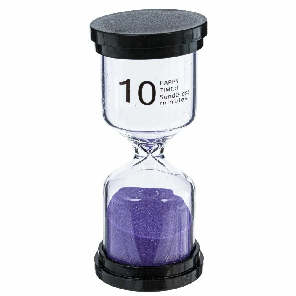 Часы песочные на 10 минут1 штука 5 цветов 5х5х11 см