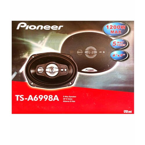 Автомобильные колонки Pioneer TS-A6998A 6x9 пятиполосные коаксиальные 2800₽