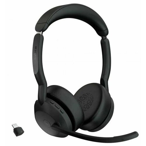 Гарнитура Jabra Evolve2 55 Link380c MS Stereo для компьютерамобильных устройств накладные Bluetooth черный 25599-999-899 26630₽