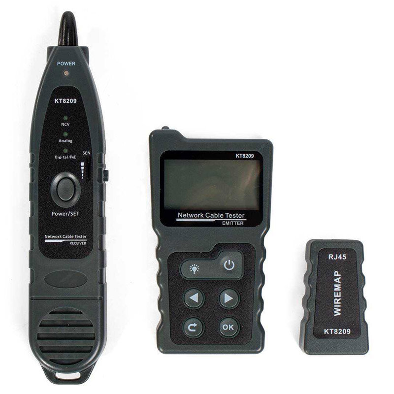 Тестер кабельный с PoE KT 8209 "PROLINE" (КВТ) {86208}