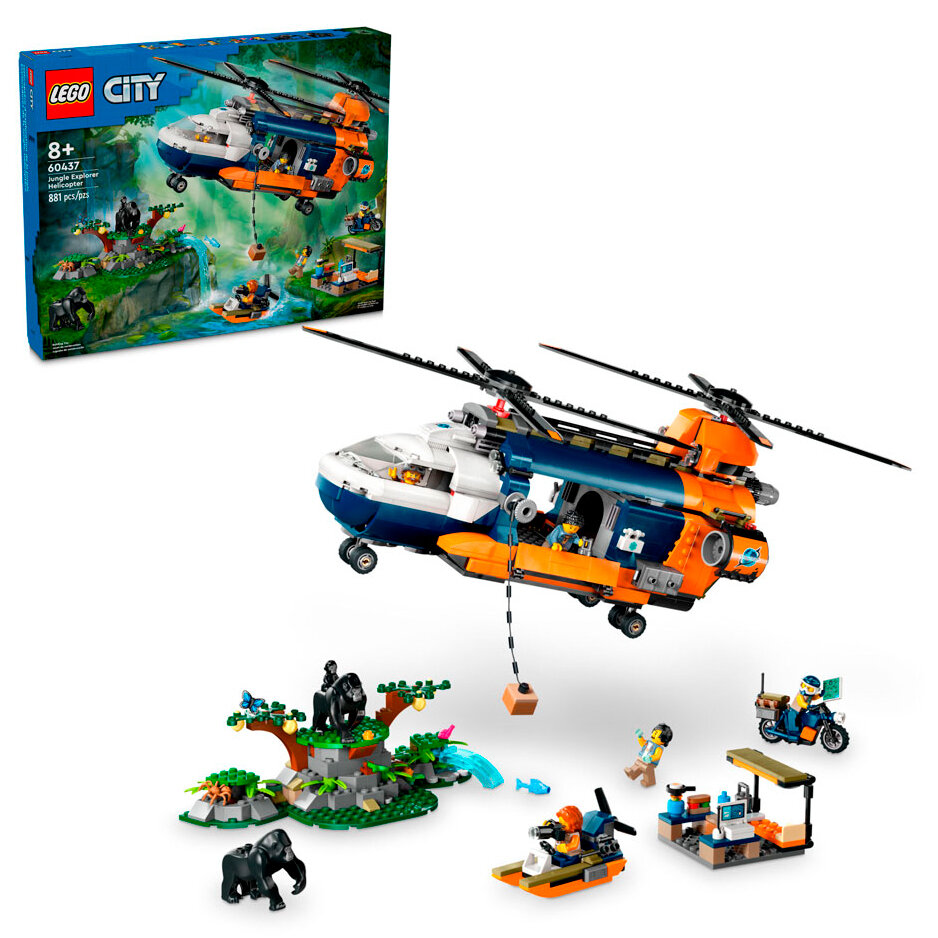 Конструктор LEGO City Jungle Explorer Helicopter, 60437
